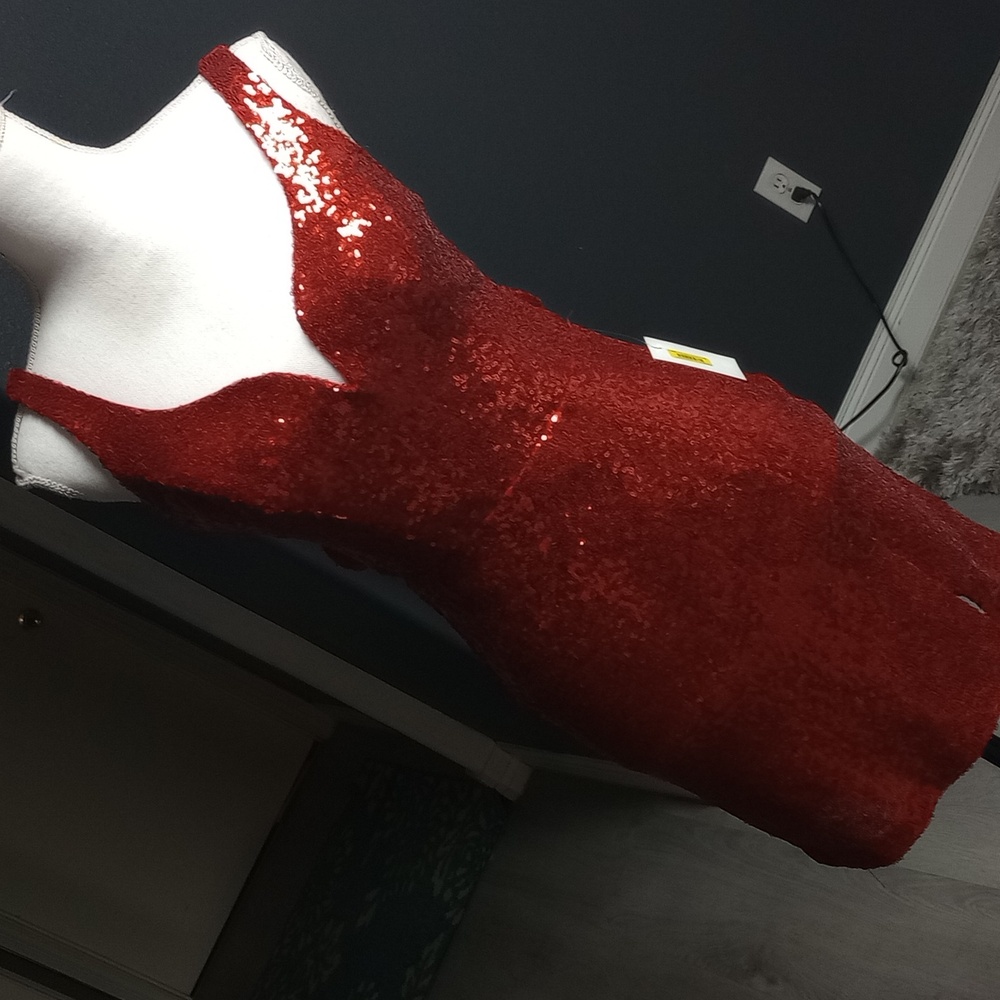 Red Sequin Dress. (Pls make an Offer)
